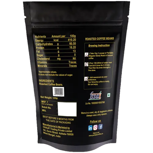 Regular Blend | Roast & Ground | Filter Coffee Pouch