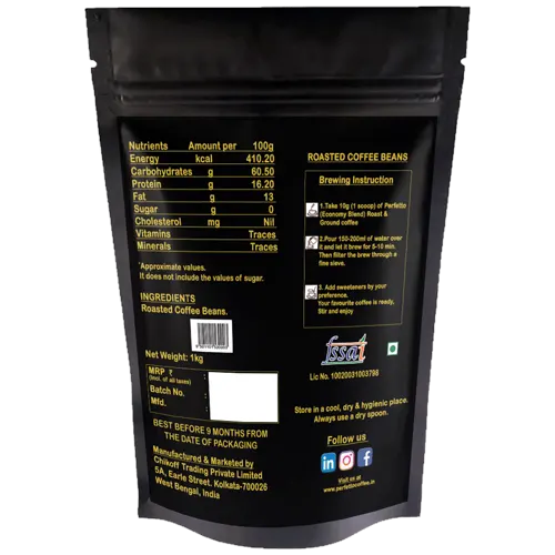 Economy Blend | Roast & Ground | Filter Coffee Pouch